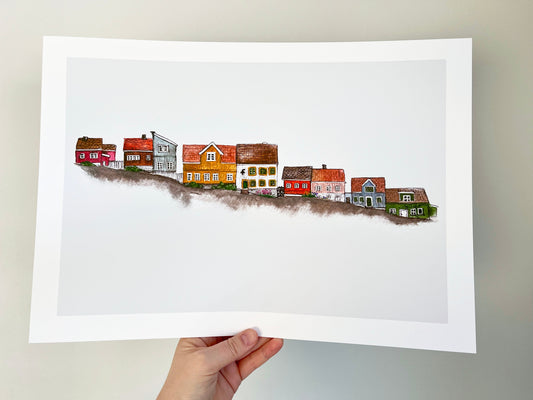 Trykk, Telthusbakken, A4-format