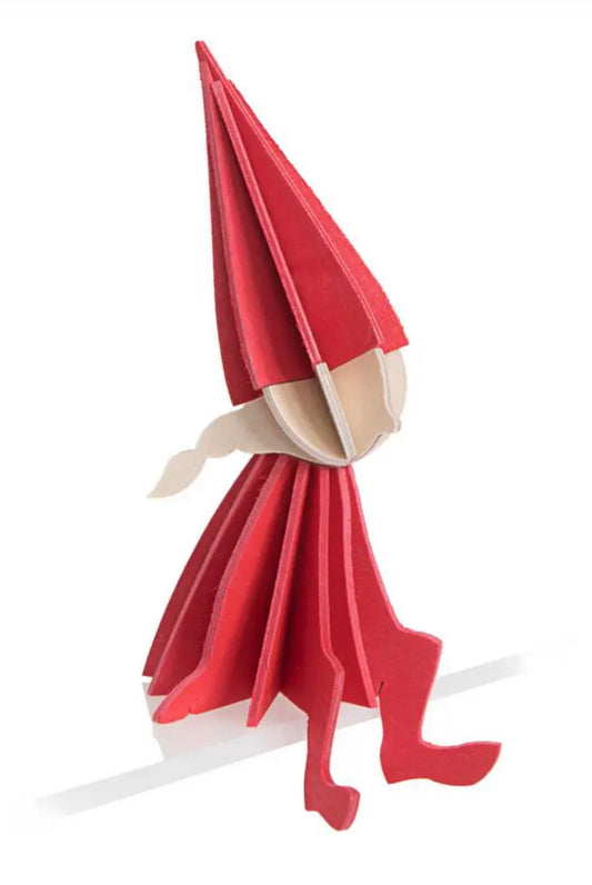 Smånissejente, Medium rød - 12 cm