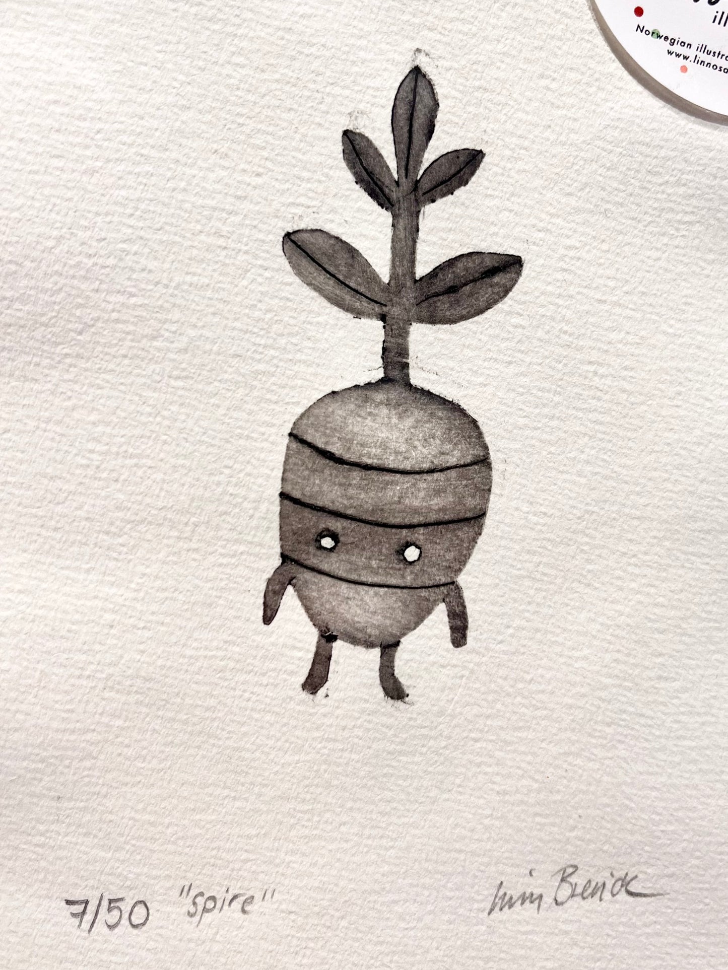 Grafikk, lite dyptrykk - «spire»