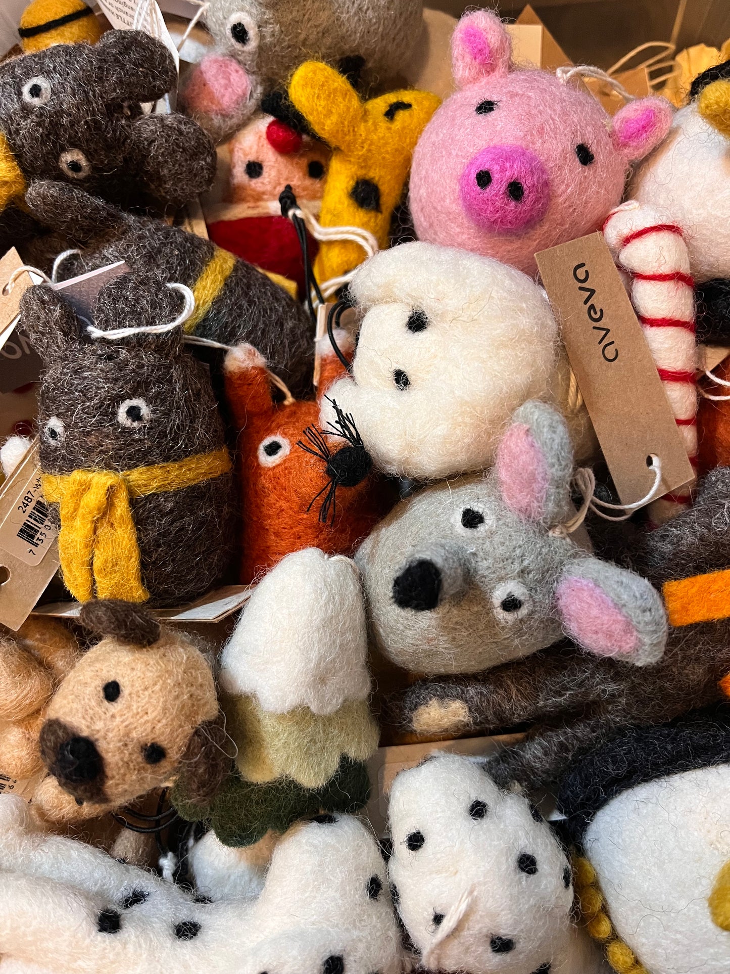 Julekule i ullfilt, Grønt tre