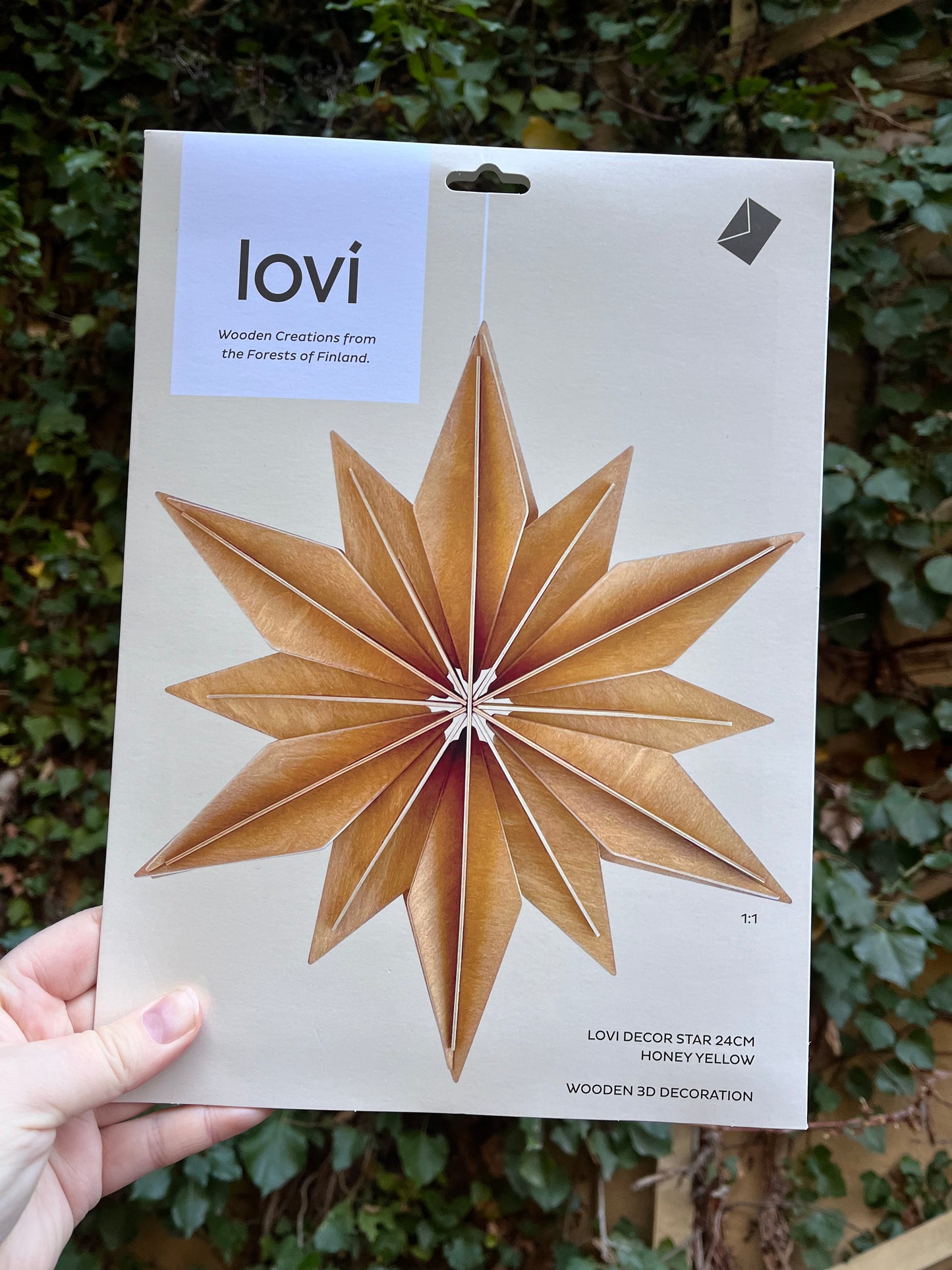 Julestjerne 24 cm, «Honey yellow»