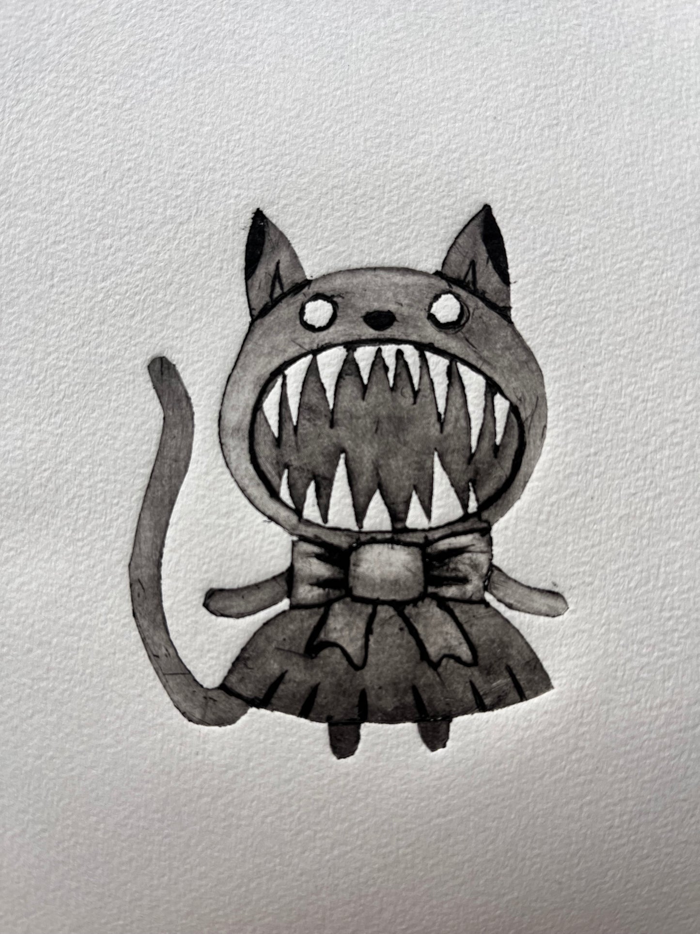 Grafikk, lite dyptrykk - «pus»