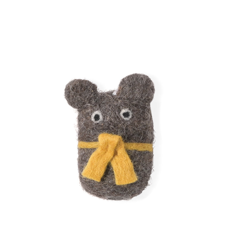 Julekule i ullfilt, bjørn