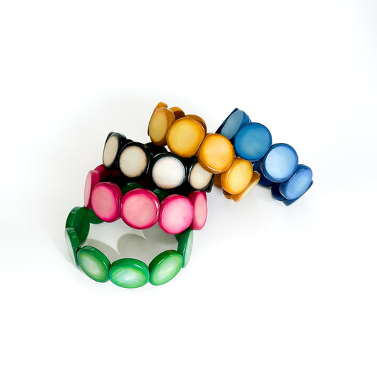 Eclipse Armbånd i taguanøtt, Gul