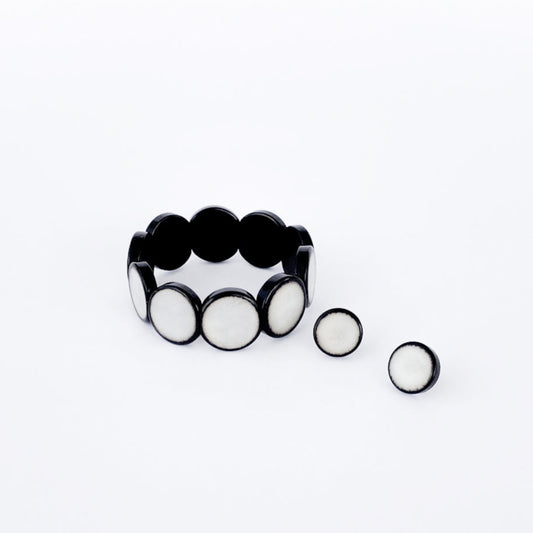 Eclipse Armbånd i taguanøtt, Sort