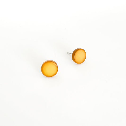 Eclipse Øredobber i taguanøtt, gul