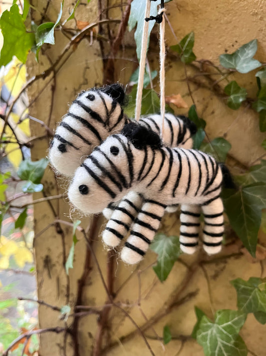 Julekule i ullfilt, Zebra