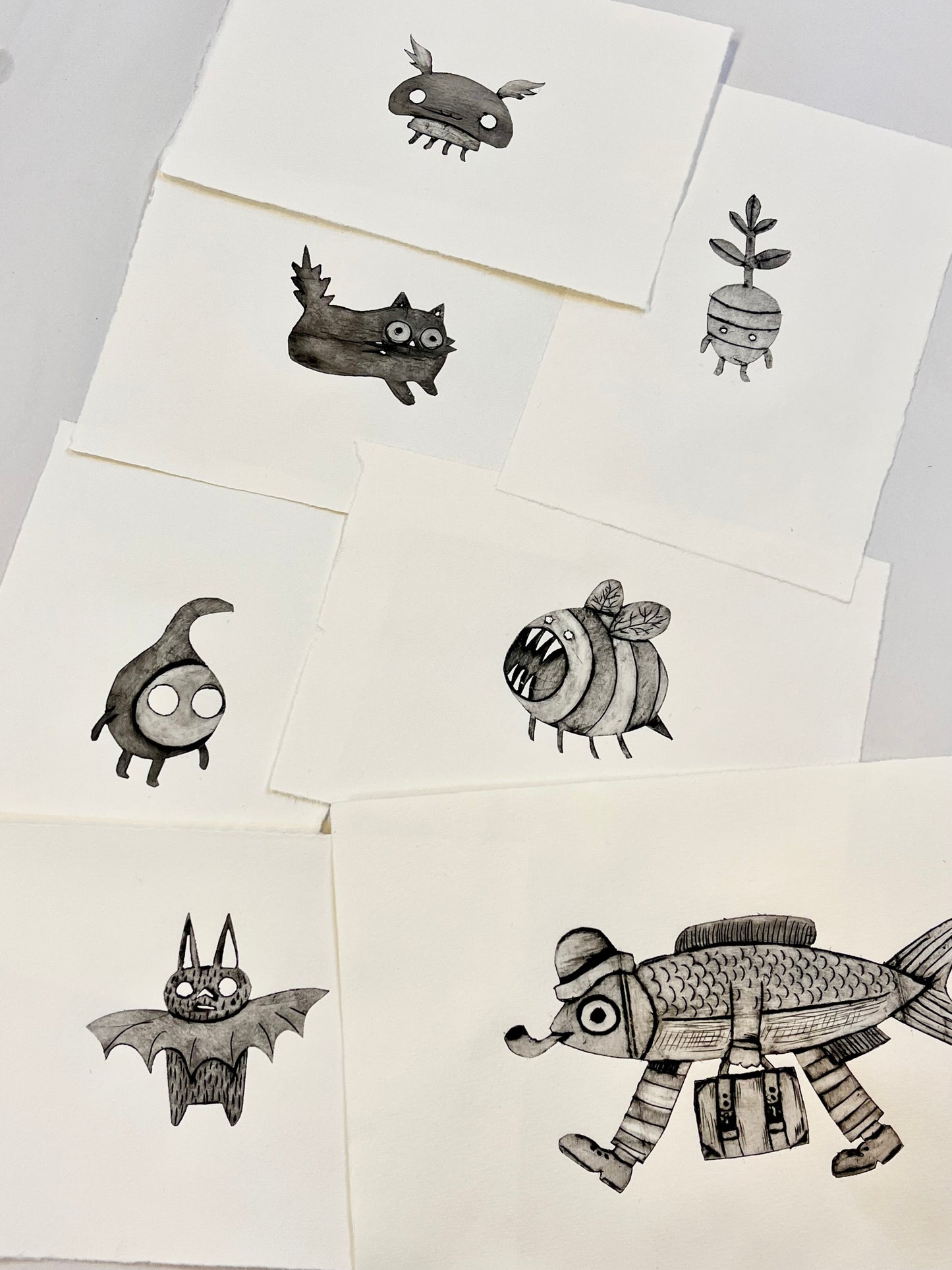 Grafikk, lite dyptrykk - «spire»