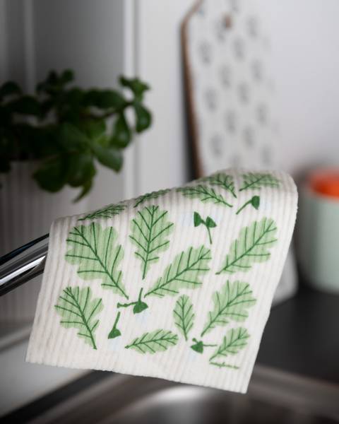 3 pk kjøkkenkluter, Eik grønn