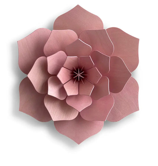 Blomst 15 cm, lys rosa