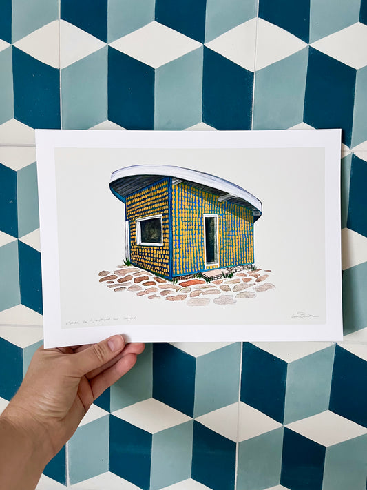 Trykk, Kiosken på Ingierstrand Bad, A3-format