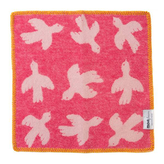 Sitteunderlag i ull, Fugl rosa