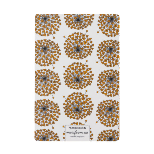 Smørerbrett - 2 stk Blomst gul