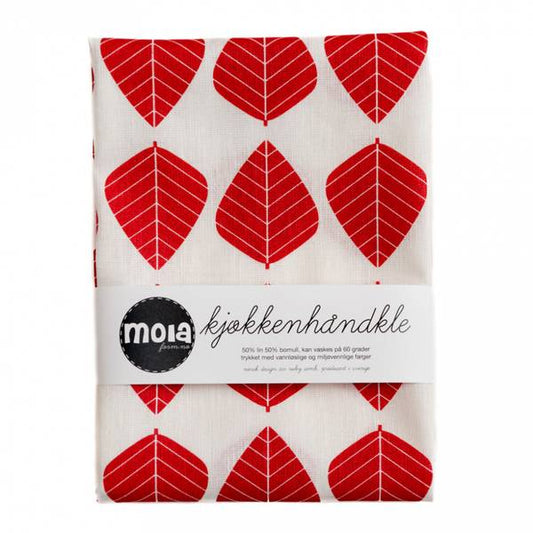 Kjøkkenhåndkle, Løv rød