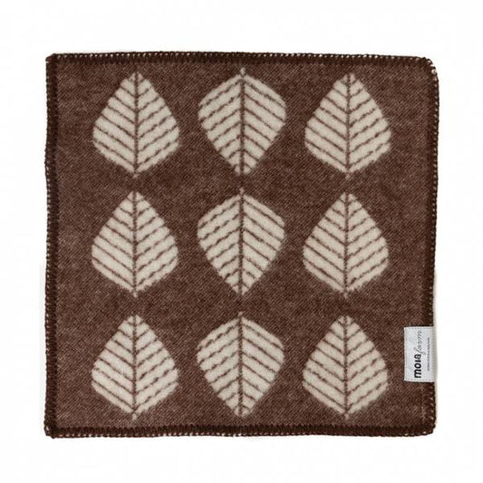 Sitteunderlag i ull, Løv - brun