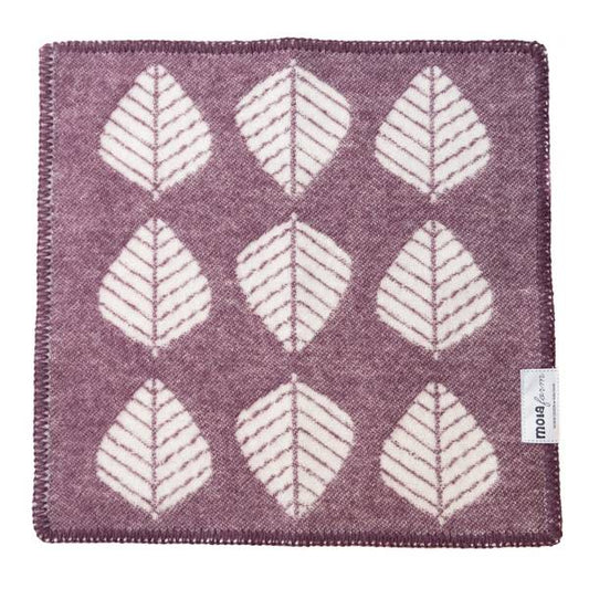 Sitteunderlag i ull, Løv - lilla