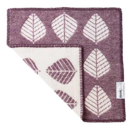 Sitteunderlag i ull, Løv - lilla