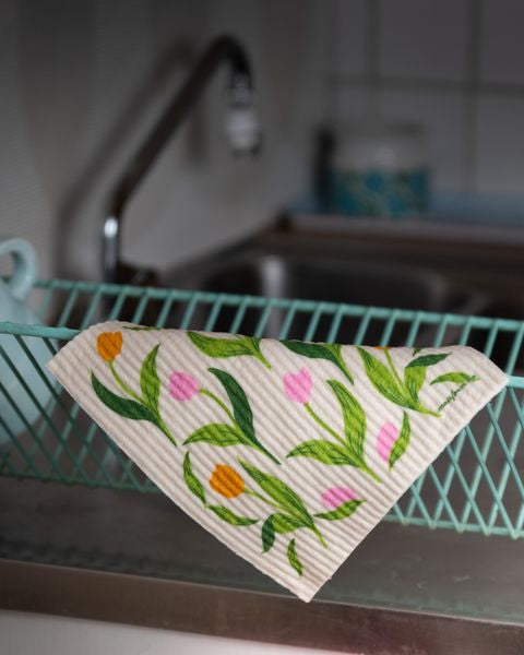 3 pk kjøkkenkluter, Tulipan