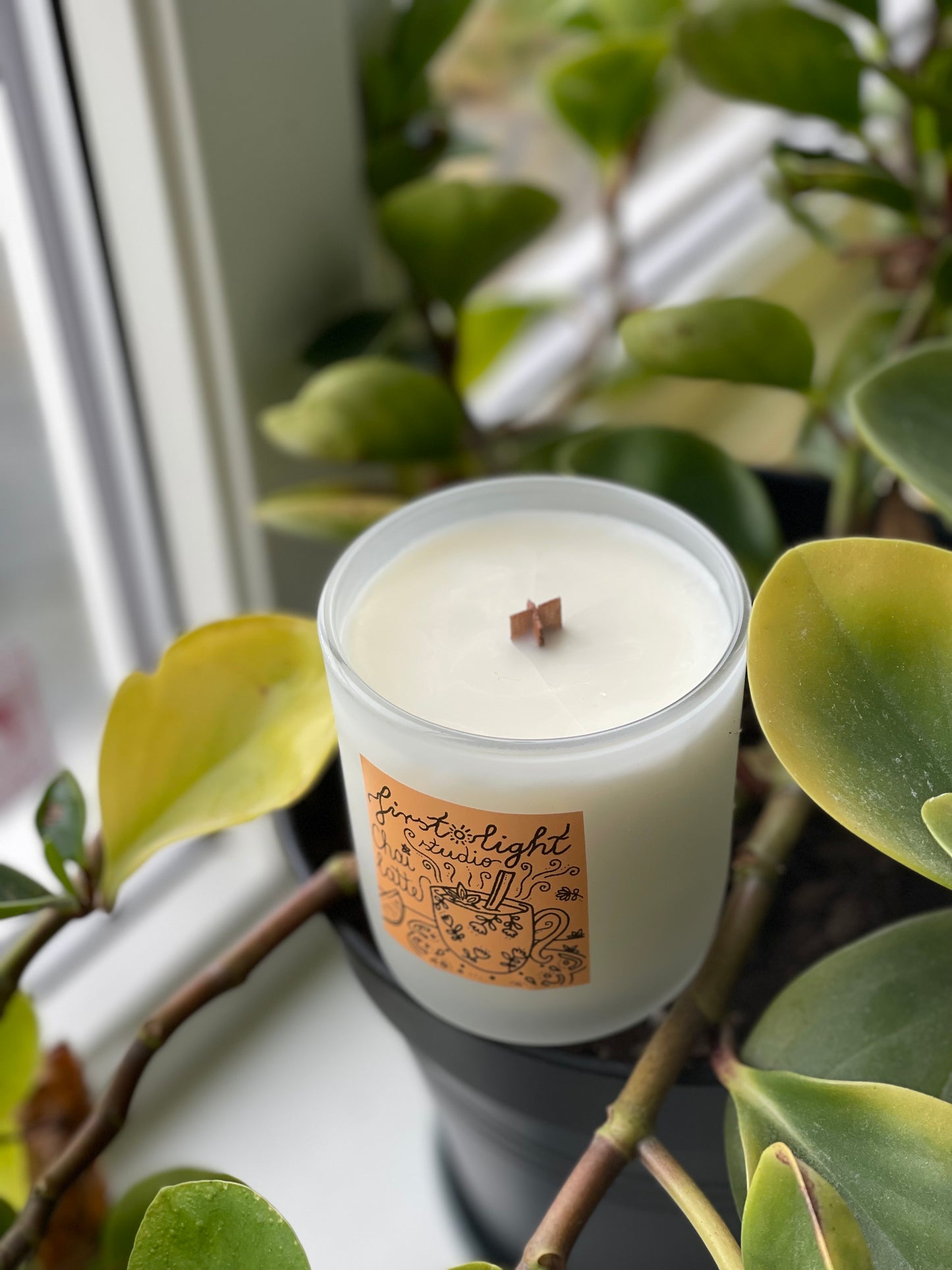 Chai latte håndlagde duftlys