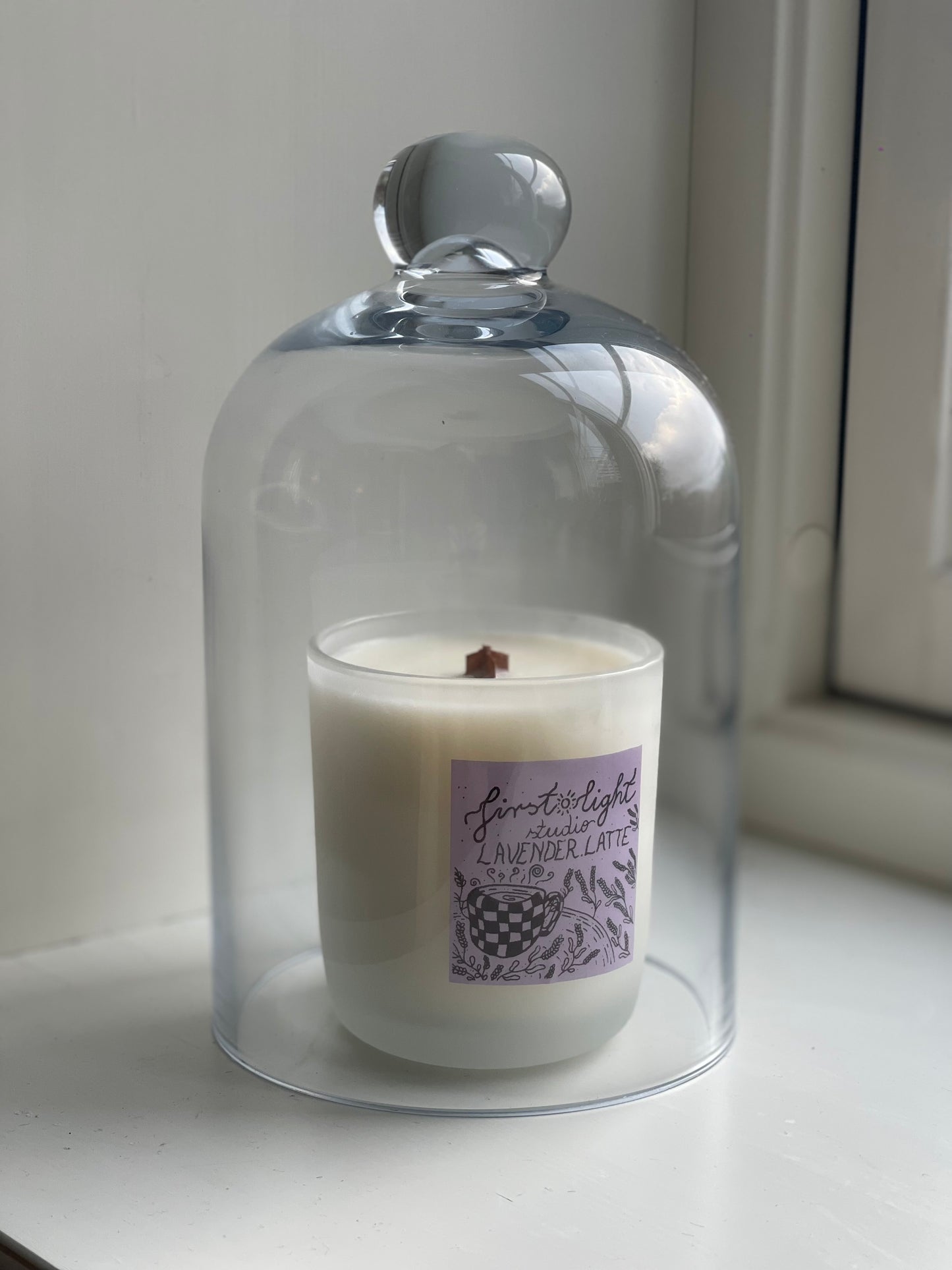 Lavender latte håndlagde duftlys