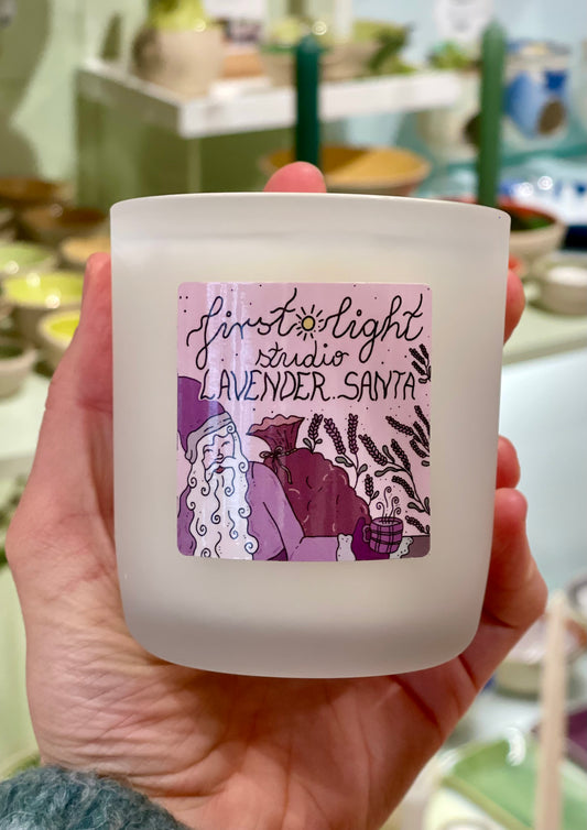 Lavender santa håndlagde duftlys