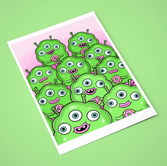 Barnslig trykk, A5-format - Blob story