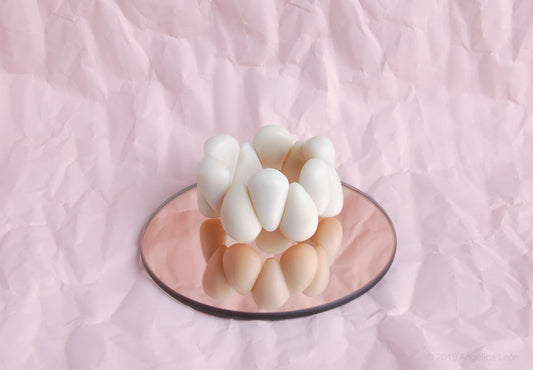 Armbånd i taguanøtt, elfenben