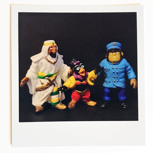 Polaroidkort - Ben Redic Fy Fazan, Soline og Emanuel Desperados