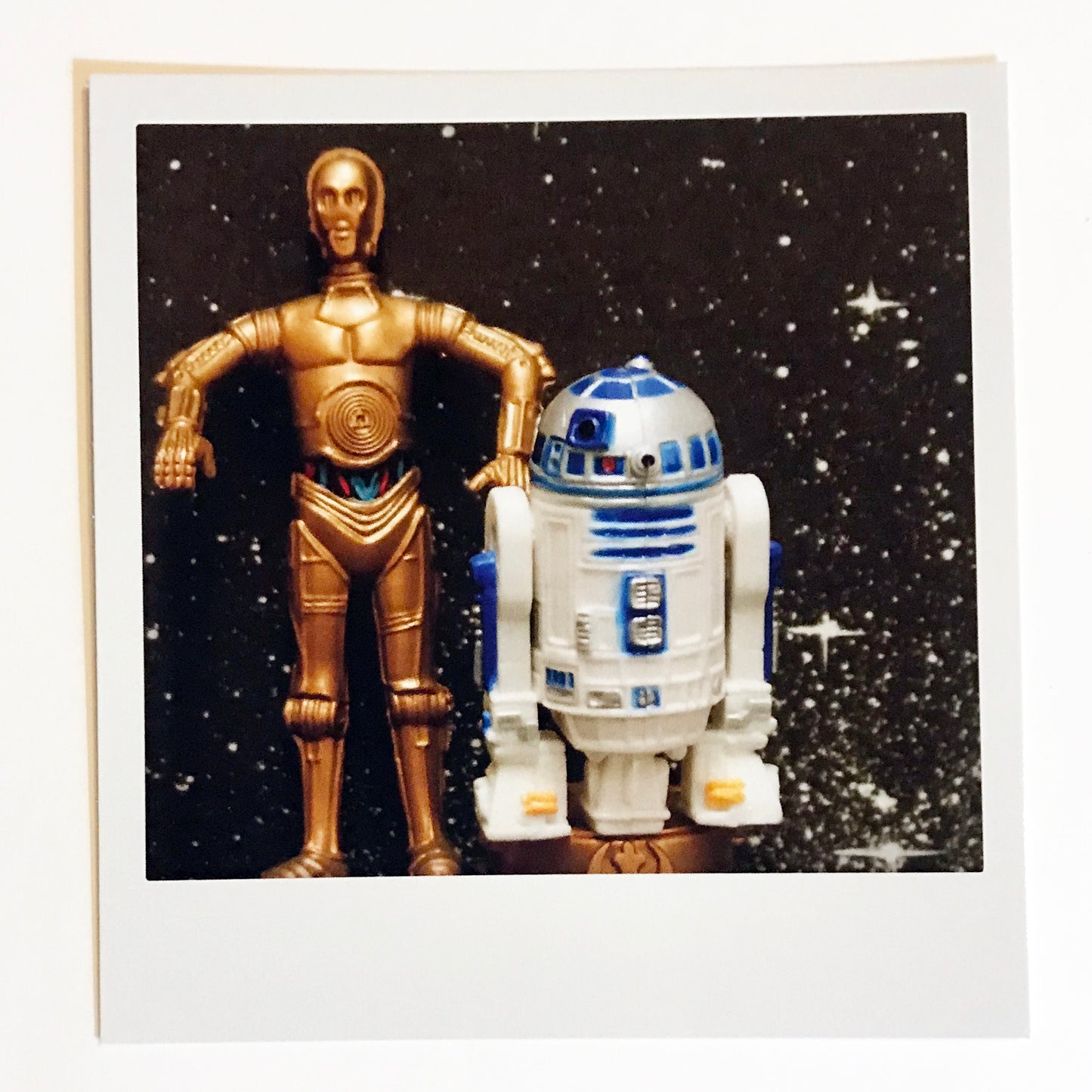 Polaroidkort - R2-D2 og C-3PO