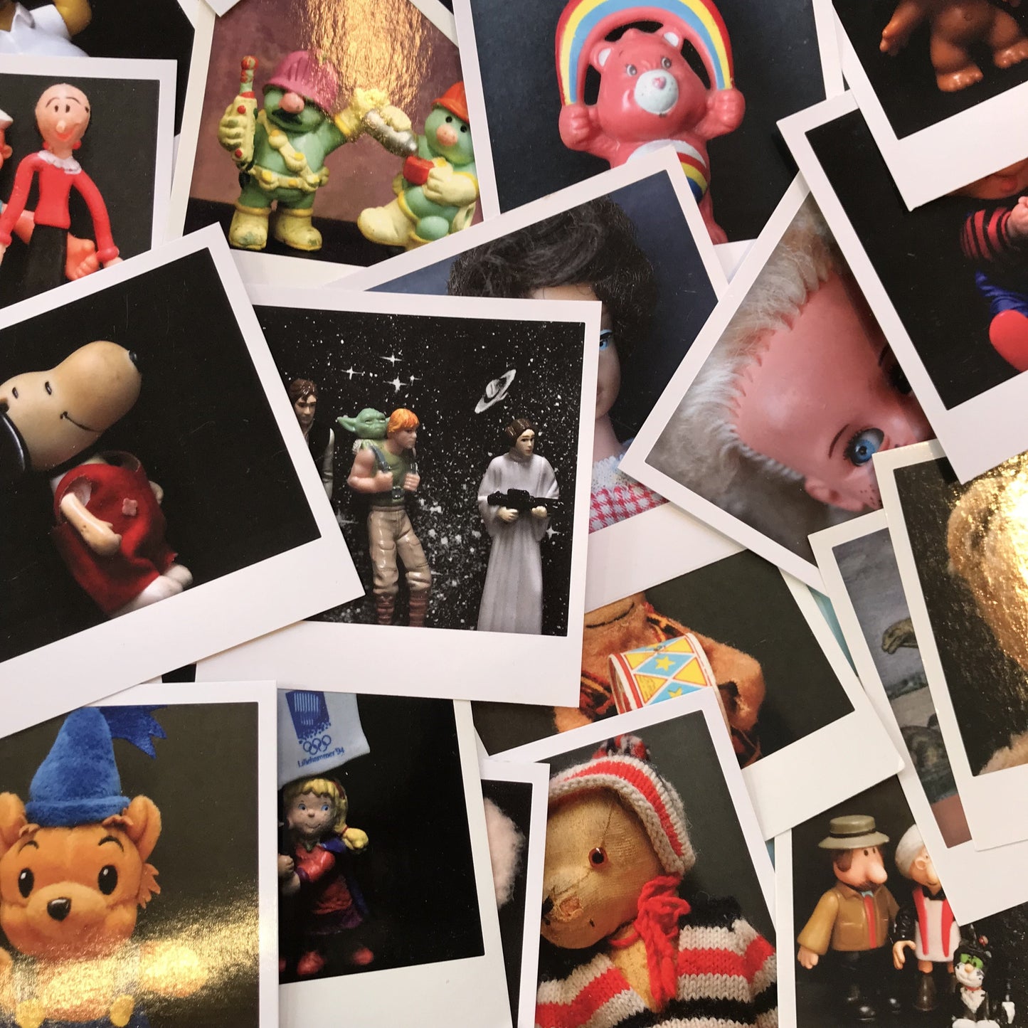 Polaroidkort - Ben Redic Fy Fazan, Soline og Emanuel Desperados