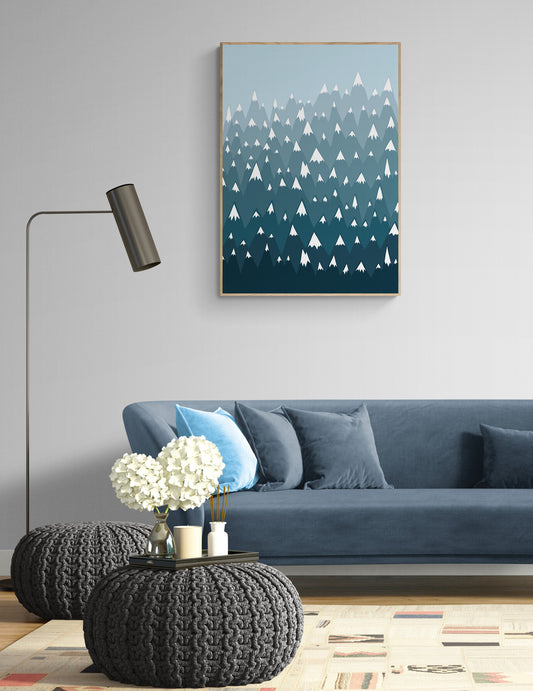 Trykk, Alpene, A4-format