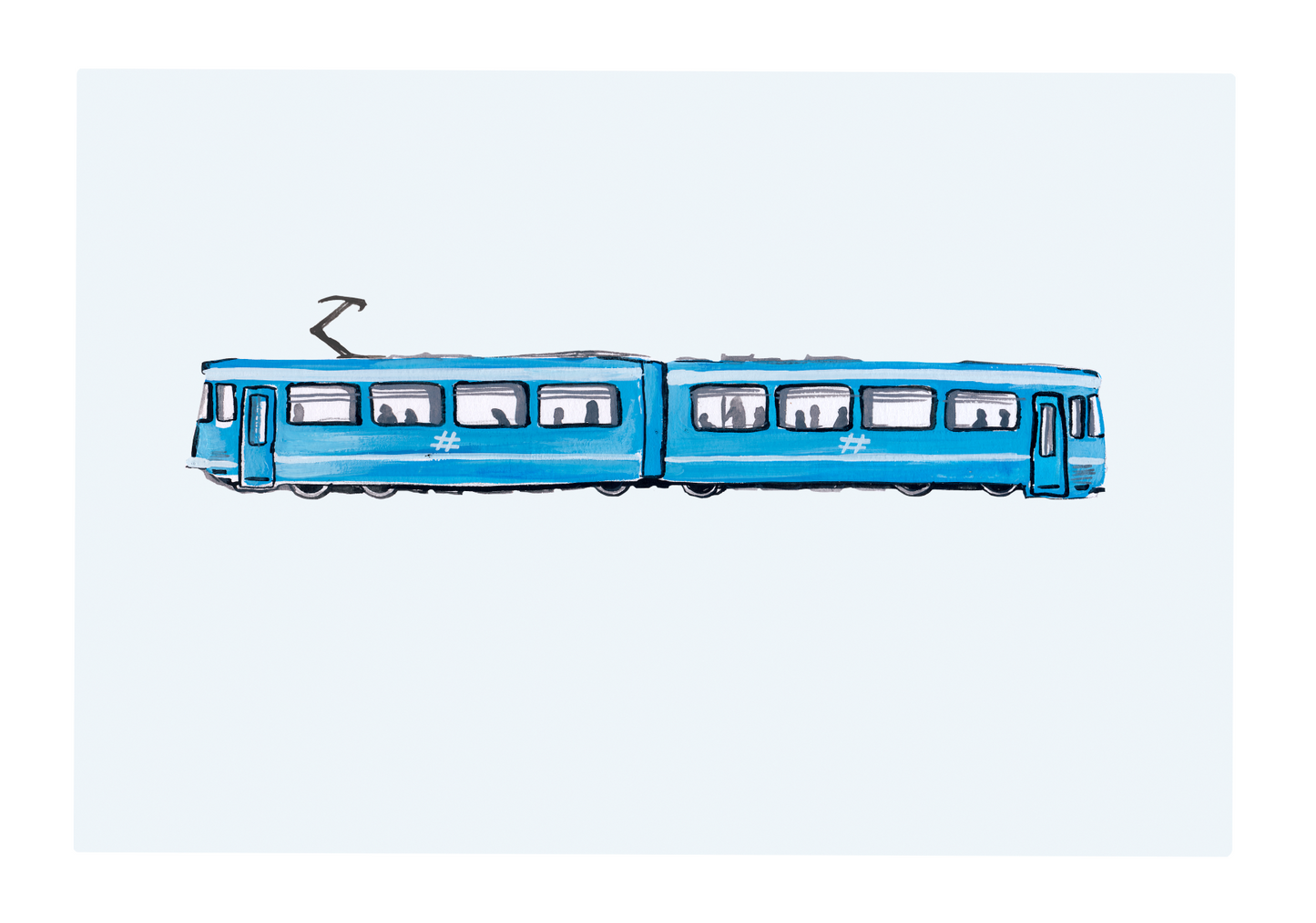 Trykk, Oslo-trikken, A3-format