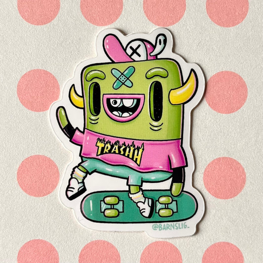 Klistremerke - Skaterboi