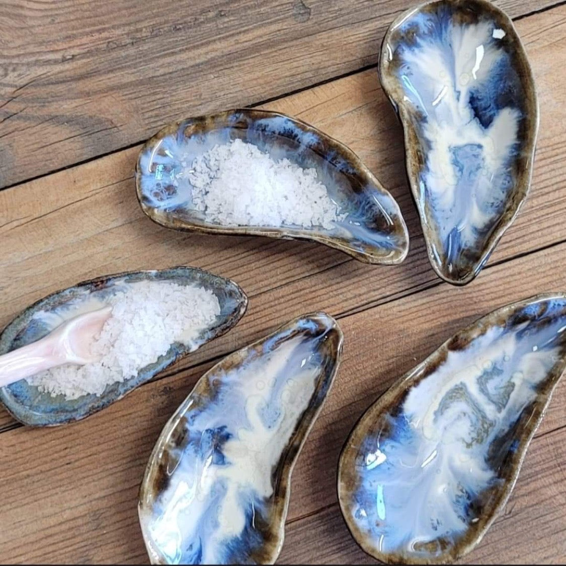 Blåskjell med miniskje