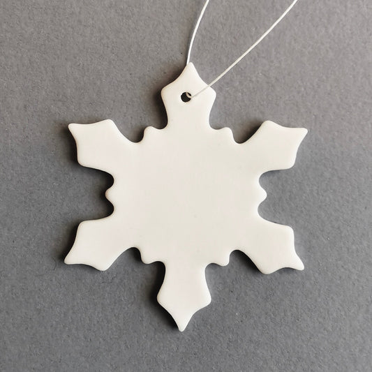 Porselenspynt, snøfnugg, medium