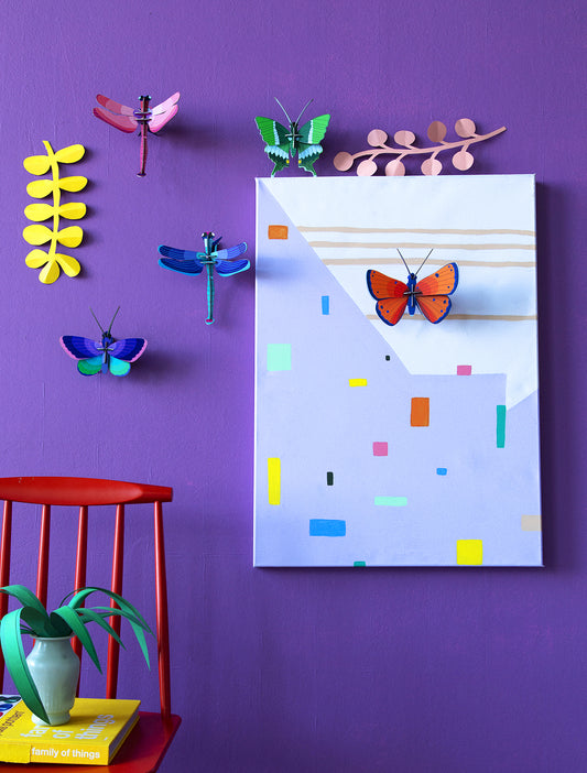 Veggdekor - liten, Blue Copper Butterfly