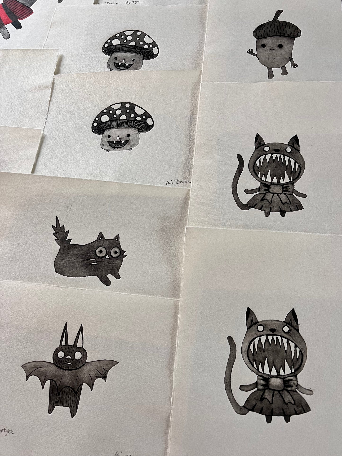 Grafikk, lite dyptrykk - «pus»