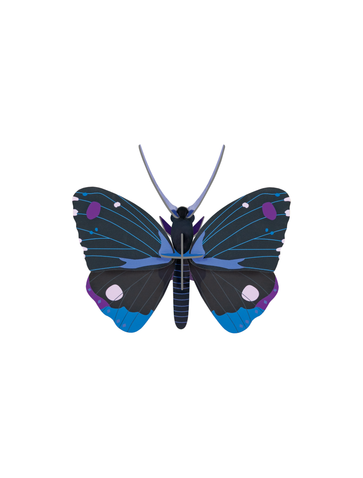 Veggdekor liten, sommerfugl - Blue Diadem