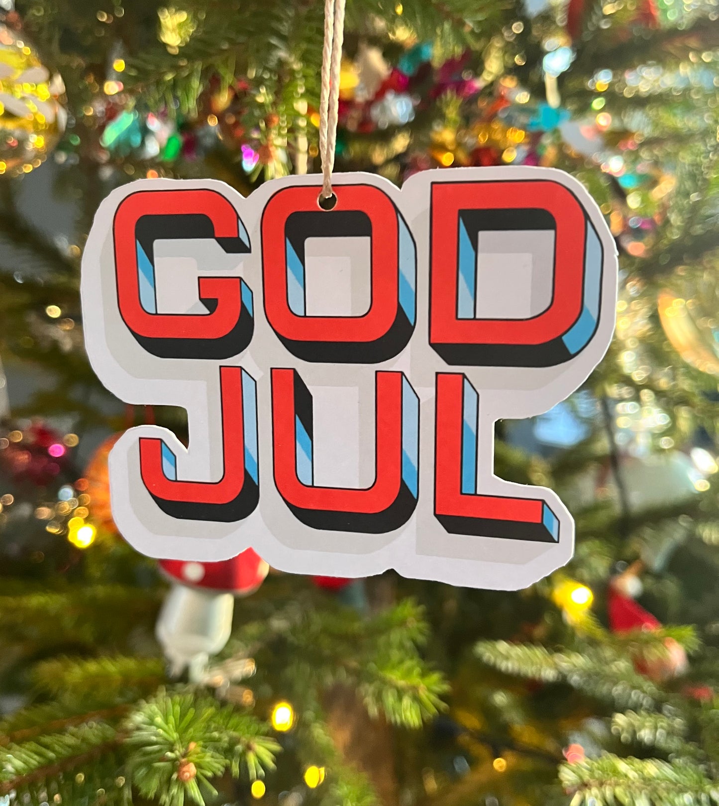 Pakkelapp, God Jul