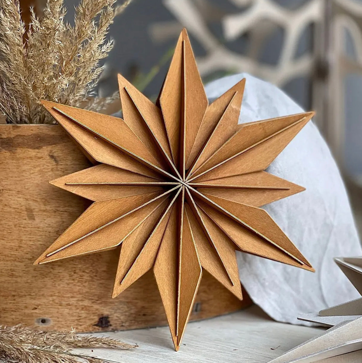 Julestjerne 24 cm, «Cinnamon»