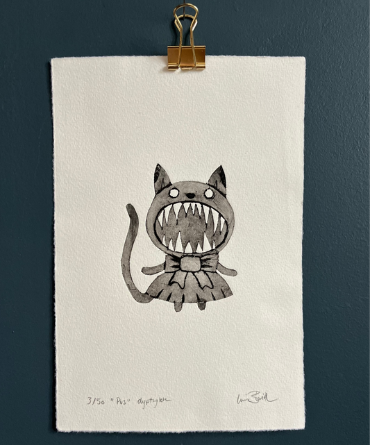 Grafikk, lite dyptrykk - «pus»