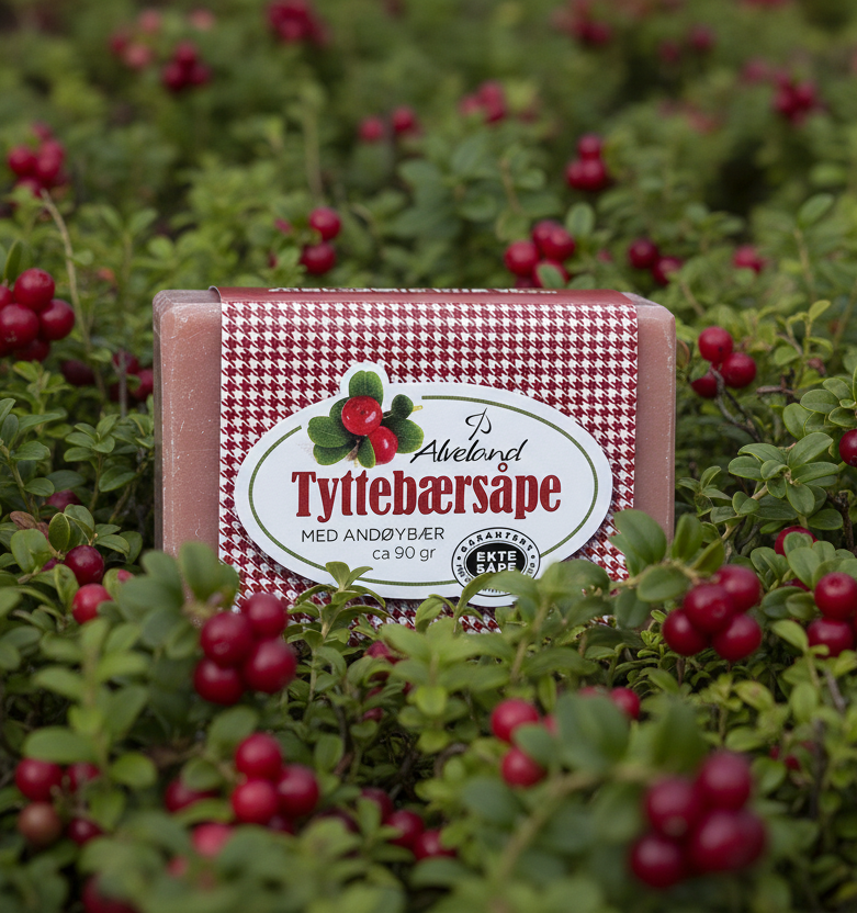 Tyttebærsåpe fra Alveland