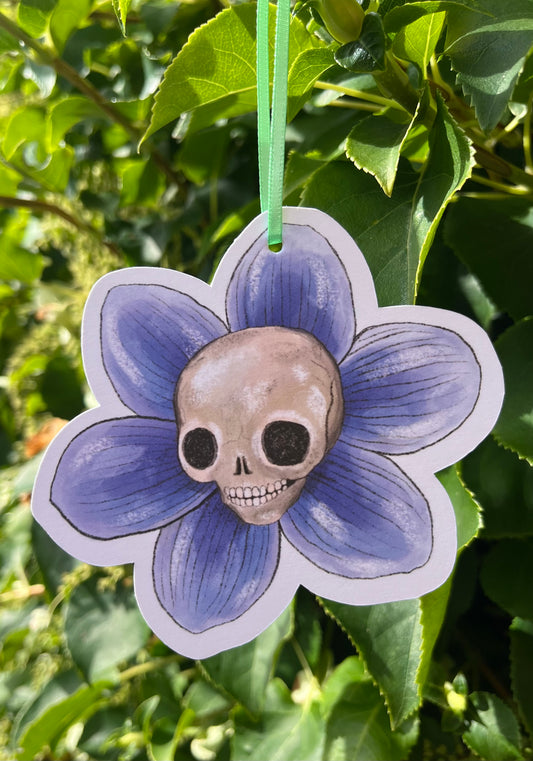 Pakkelapp, Blomst med skalle