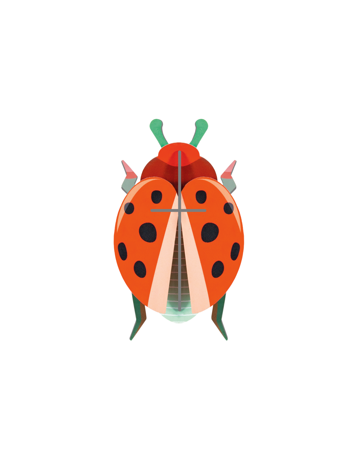 Veggdekor liten, bille - Coccinelle Rouge