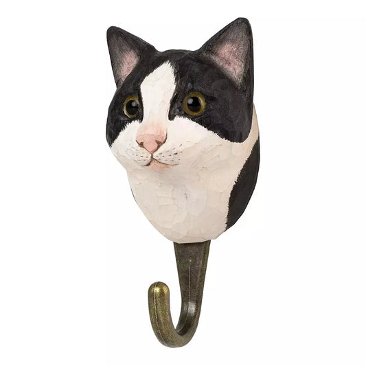 Wildlife Garden treknagg, katt - svart og hvit