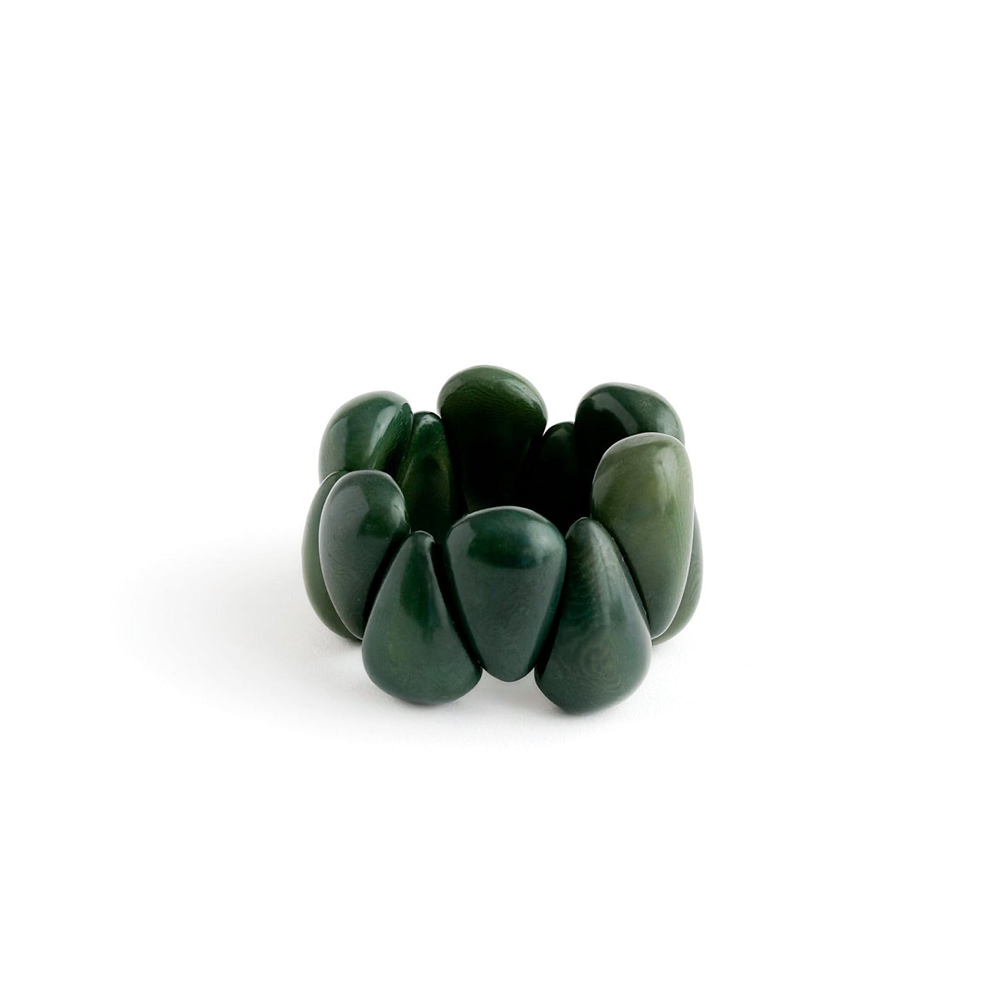 Armbånd i taguanøtt, Skoggrønn