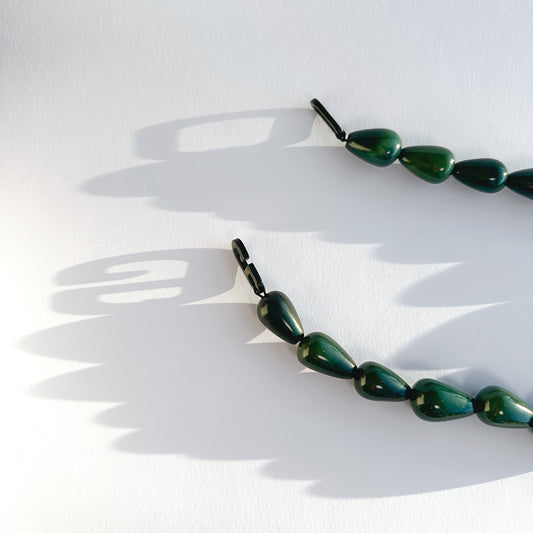 Halssmykke i taguanøtt, Grønn - Dione