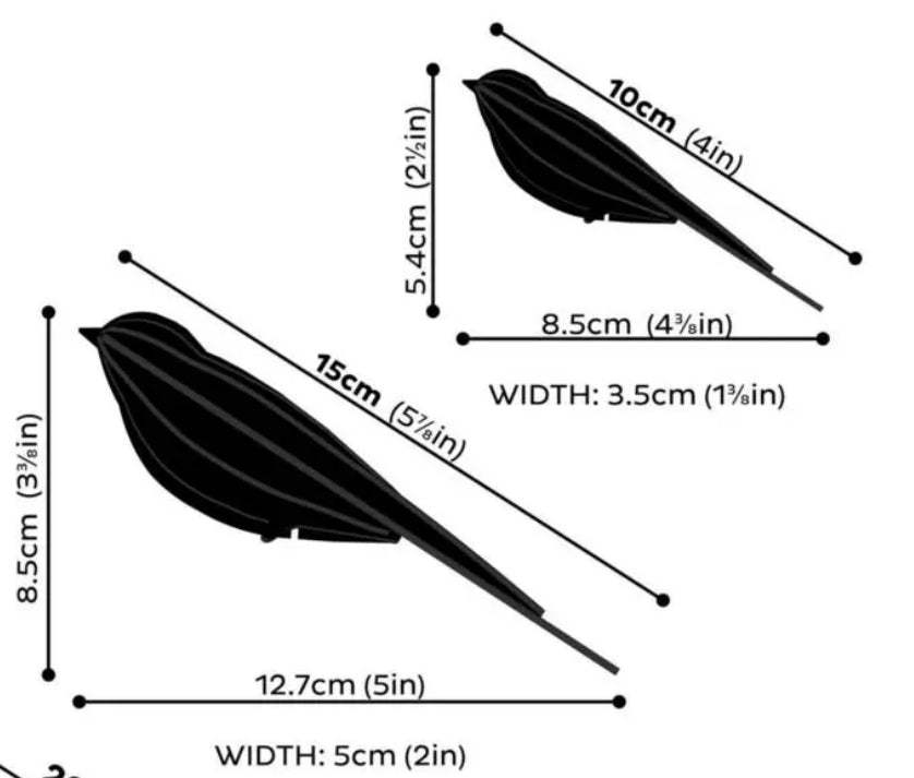 Svale, 10 cm mørk blå