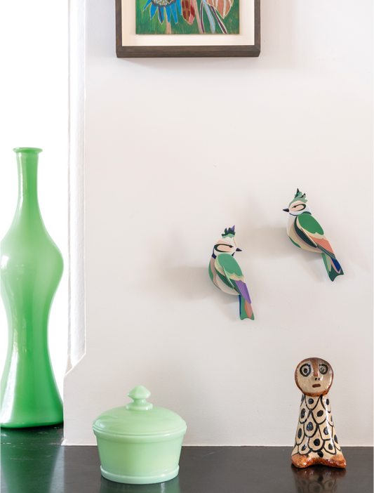 Veggdekor medium, «Forest crests» 2 stk