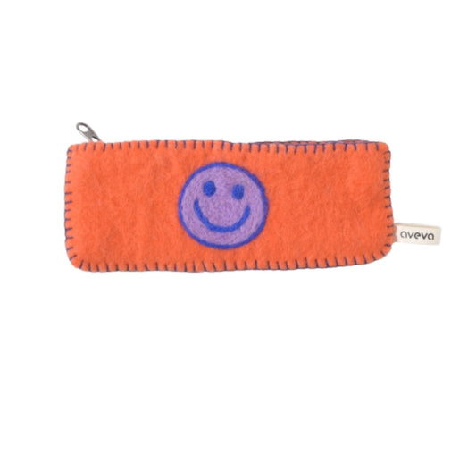 Pung m/ glidelås - smil!